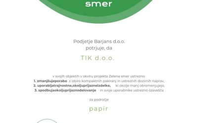 TIK Receives Green Direction 2025 Certificate for Sustainable and Responsible Business Practices